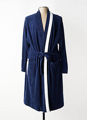 Robe de chambre col v bleu SO...SPA homme