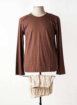 Pyjama bas short marron HOM homme