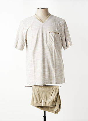 Pyjashort imprimé fantaisie vert HOM homme