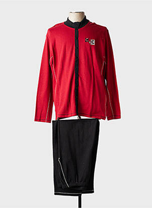 Pyjama col rond rouge CHRISTIAN CANE homme