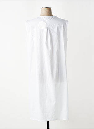 Chemise de nuit col v blanc CANAT femme