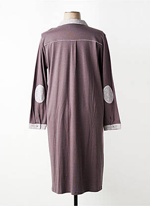 Chemise de nuit manches longues violet CANAT femme