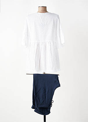 Pyjama coupe droite bleu LE CHAT femme
