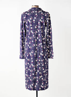 Chemise de nuit manches longues bleu CANAT femme