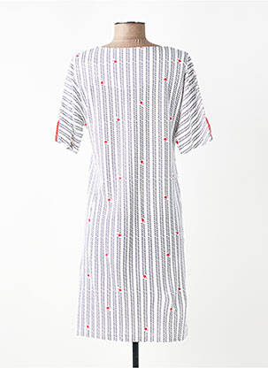 Chemise de nuit imprimé fantaisie blanc CANAT femme