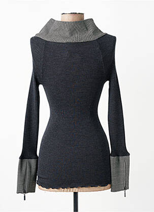 Pull coupe cintrée manches longues gris OSCALITO femme