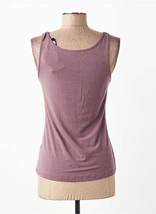 Débardeur stretch sans manche violet MEY femme