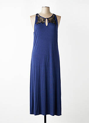 Chemise de nuit stretch bleu LE CHAT femme