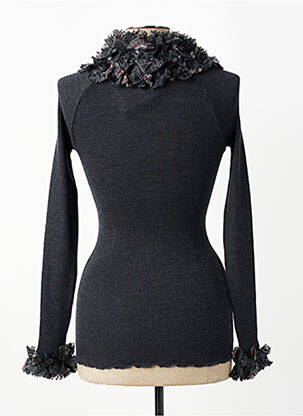 Pull coupe cintrée manches longues gris OSCALITO femme