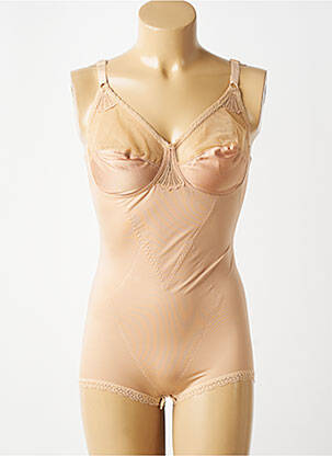 Body lingerie effet matière satinée chair BARBARA femme