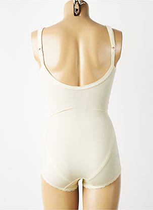 Body lingerie effet matière satinée jaune BARBARA femme