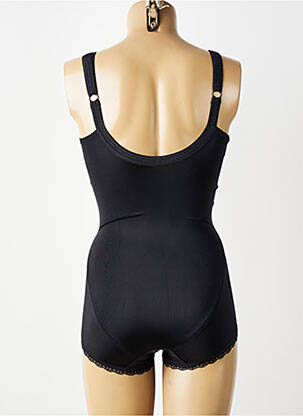 Body lingerie effet matière satinée noir BARBARA femme