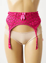 Guêpière/porte-jarretelle sans armature rose AUBADE femme