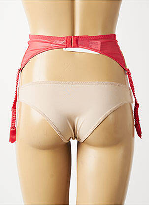 Guêpière/porte-jarretelle broderie rouge LISE CHARMEL femme