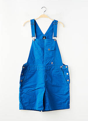 Salopette coupe droite fines bretelles bleu MOUSQUETON femme