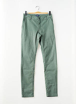 Pantalon chino tissage popeline taille normale vert SAINT JAMES homme