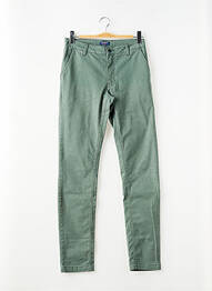 Pantalon chino tissage popeline taille normale vert SAINT JAMES homme