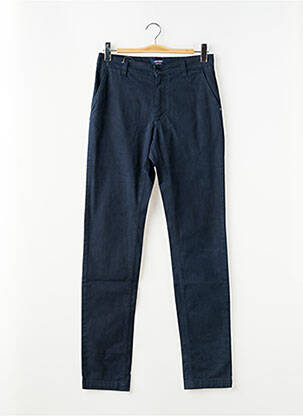 Pantalon chino tissage popeline taille normale bleu SAINT JAMES homme