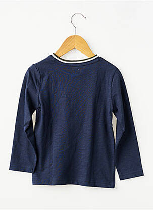 T-shirt manches longues manches longues bleu ELLE EST OU LA MER garçon