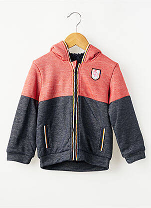 Veste casual finition intérieure fourrure synthétique bleu ELLE EST OU LA MER garçon