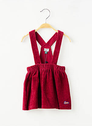 Robe mi-longue fines bretelles fines bretelles rose ELLE EST OU LA MER fille