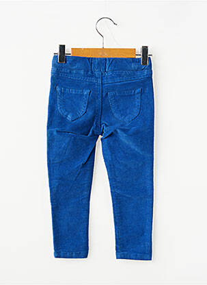 Jegging tissage velours taille ajustable bleu ELLE EST OU LA MER fille