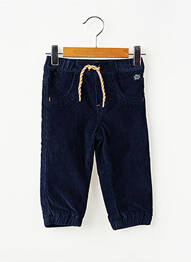 Pantalon droit fermeture liens à nouer taille élastique bleu ELLE EST OU LA MER garçon