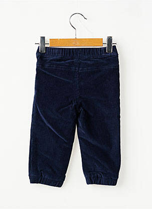 Pantalon droit fermeture liens à nouer taille élastique bleu ELLE EST OU LA MER garçon