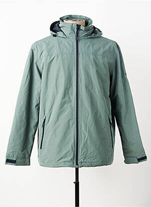 Parka manches longues a capuche vert BERMUDES homme