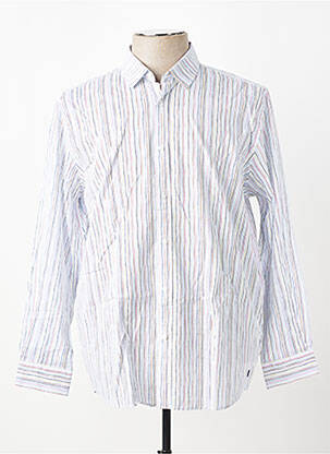 Chemise manches longues coupe cintrée blanc DEAUVILLE & ARMOR-LUX homme