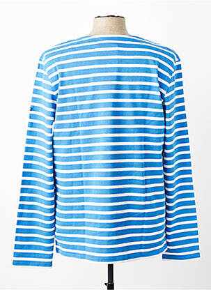 T-shirt coupe cintrée manches longues bleu SAINT JAMES homme