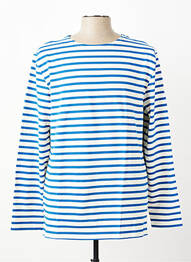 T-shirt coupe cintrée manches longues bleu MOUSQUETON homme