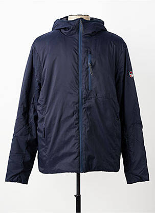 Doudoune manches longues a capuche bleu BERMUDES homme
