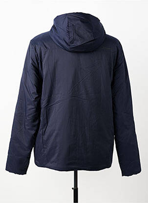 Doudoune poches a capuche bleu BERMUDES homme