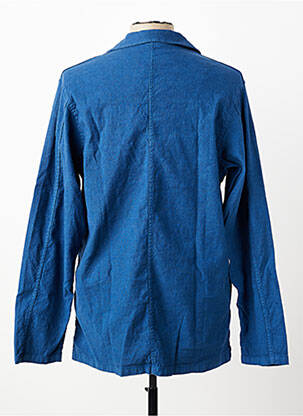 Veste casual fermeture boutonnée sur le devant bleu LE GLAZIK homme