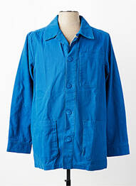 Veste casual fermeture boutonnée sur le devant bleu MOUSQUETON homme