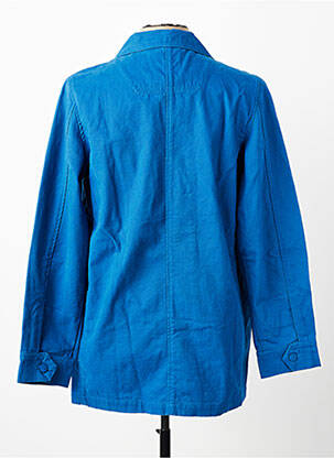 Veste casual fermeture boutonnée sur le devant bleu MOUSQUETON homme