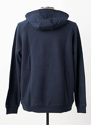 Sweat-shirt à capuche poches manches longues bleu BERMUDES homme