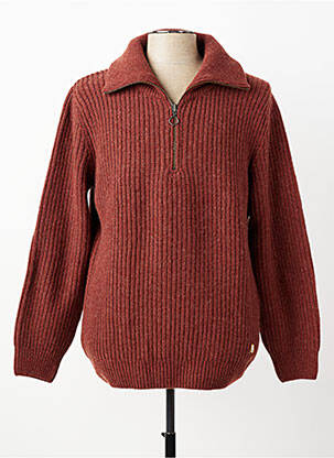 Pull stretch manches longues marron ARMOR LUX homme
