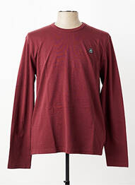 T-shirt broderie manches longues marron MAT DE MISAINE homme