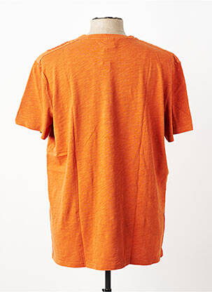 T-shirt coupe cintrée manches courtes orange MOUSQUETON homme