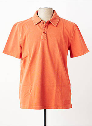 Polo tissage jersey manches courtes orange MOUSQUETON homme