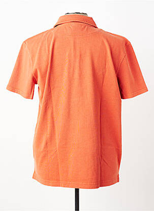 Polo tissage jersey manches courtes orange MOUSQUETON homme