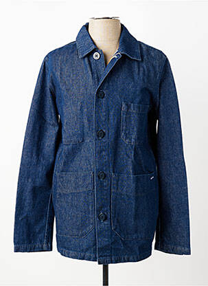 Veste casual fermeture boutonnée sur le devant bleu SAINT JAMES homme