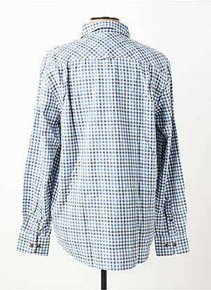 Chemise manches longues coupe cintrée bleu ARMOR LUX homme