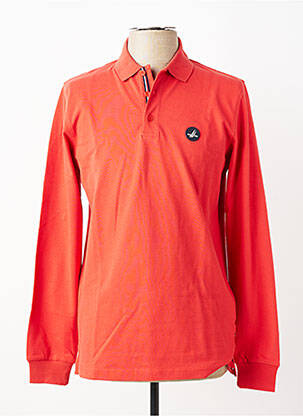 Polo manches longues manches longues rouge BERMUDES homme