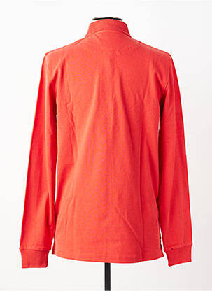 Polo manches longues manches longues rouge BERMUDES homme