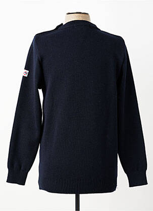 Pull stretch manches longues bleu BAIE DES CAPS homme