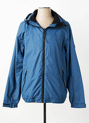 Coupe-vent finition intérieure doublure satiné a capuche bleu BERMUDES homme