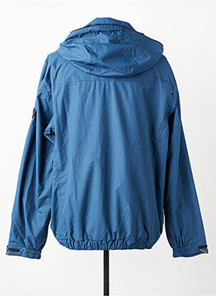 Coupe-vent finition intérieure doublure satiné a capuche bleu BERMUDES homme
